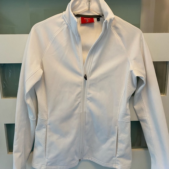 Rossignol fleece lightweight stretch zip jacket- white - Picture 1 of 9